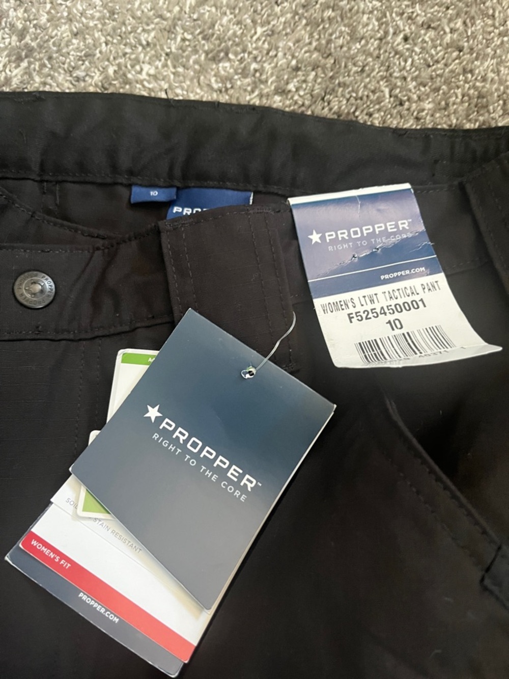 Propper Women's Black Tactical Cargo Pants with Multiple Pockets - Picture 2 of 4